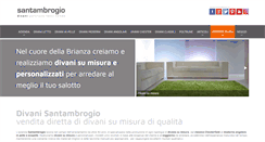 Desktop Screenshot of divanisantambrogio.it